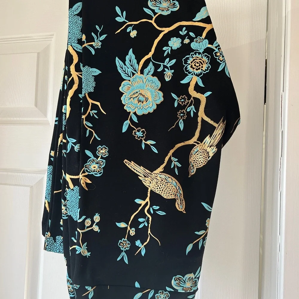 NWT Soft Surroundings Black Chinoiserie Pants-Excellent Quality - Picture 3 of 5